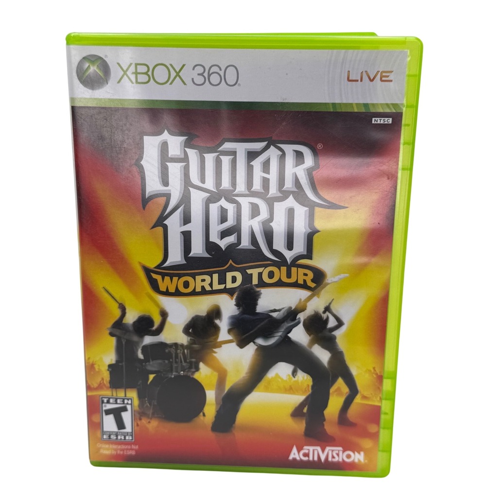 Guitar Hero World Tour Xbox 360 Activision Video Game Complete with Manual